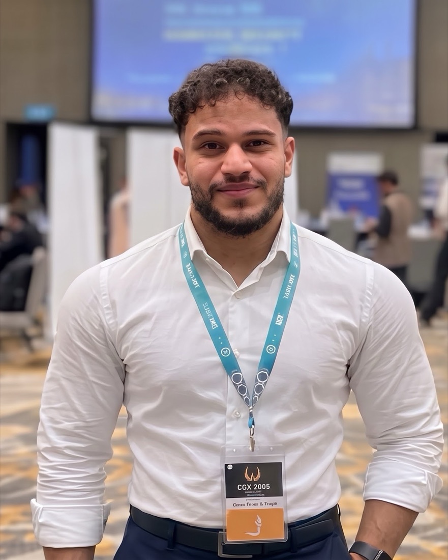 Adam El Hejaji at a technology conference